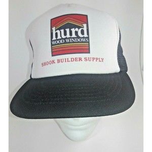 Vintage "Hurd Wood Windows" Shook Builder Supply Trucker Hat One Size Fits Most